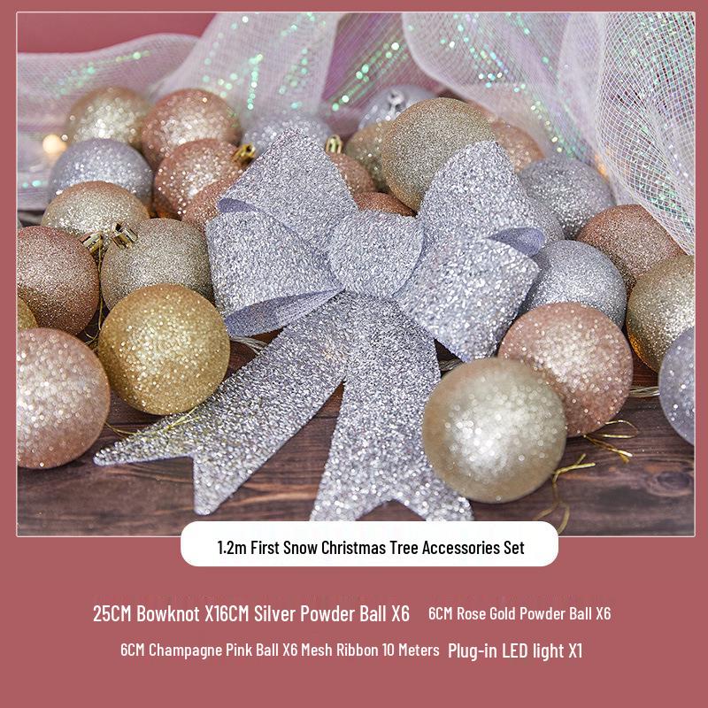 

Home Style White Christmas Tree Ornaments: 2025 Net Red Living Room Decoration