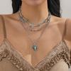 Ingemark 3Pcs/Set Goth Silver Color Adjustable Chain Necklace Women Collar Ethnic Cactus Cowboy Hat Pendant Choker Jewelry Gift
