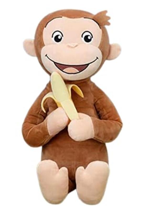 

George Mega Jumbo Banana Munching Plush Toy 40cm Curious George Approx.