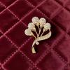 Luxury   Plant Flower Brooches For Women Dress Clothing Coat Jewelry Accessries Gifts