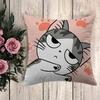 Almofada de Anime Gato Chi's Sweet Home Almofadas Decorativas para Sofá Decoração de Carro Capas de Almofada Capas de Almofada Capa de Almofadaz,(7)