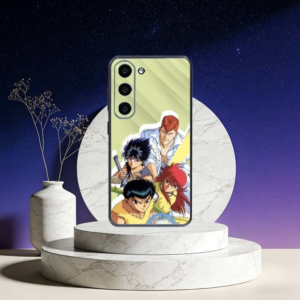 

Comics Y-Yu H-HakushoS Phone Case For Samsung Galaxy A73,A72,A71,A70,A53,A52,A51,Others Soft Black Cover Samsung a41