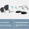 Myopia Prescription Multifunctional Glasses Polarized Magnetic Attraction Clips Magnetic Sunglasse Big Half-Metal Frame