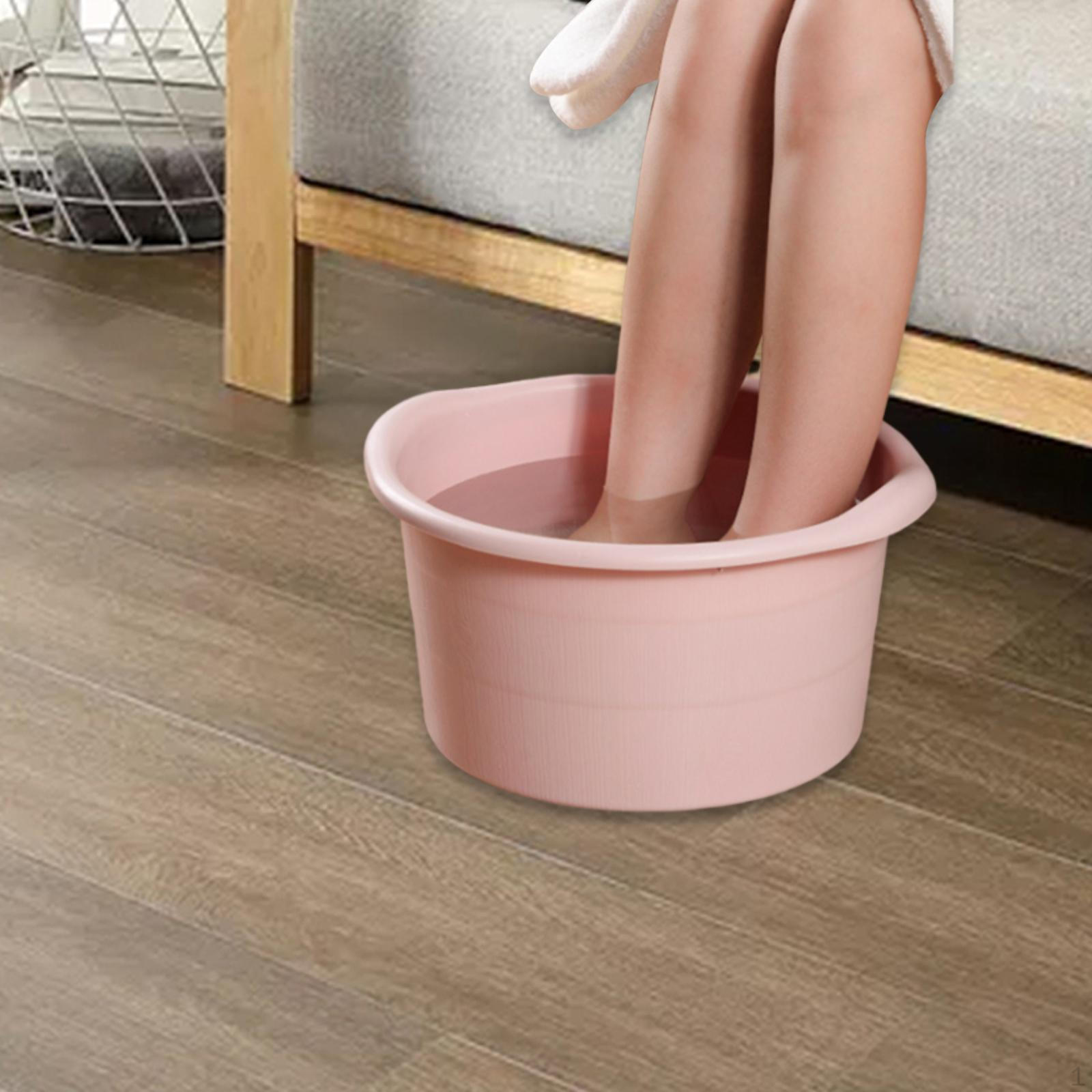 

Ведро для ванночки для ног, спа-тазика, прочное, с выпуклыми точками, многофункциональное педикюрное средство высотой 19 см.