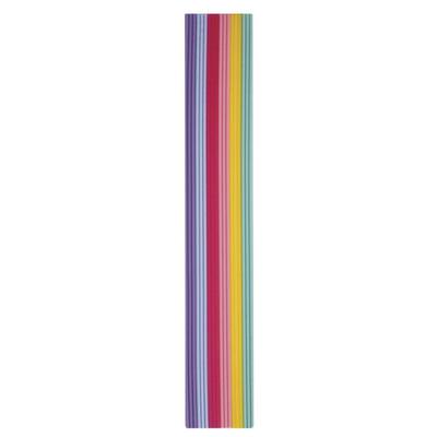 Pastel Wax Deco Strips, 230x2mm, 6 Colours 3 Assorted Strips