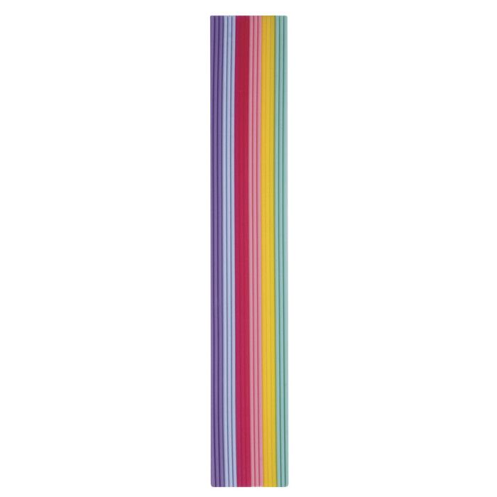 Bandes de cire déco Pastel 23 cm 6 couleurs 3 bandes