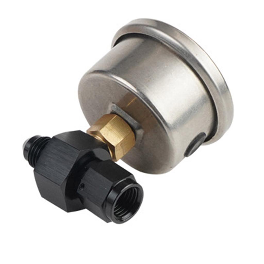 Universal Fuel Pressure Gauge Liquid 0-100psi Oil Press Gauge 1/8" NPT with 6AN Fuel Pressure Take Off Fitting