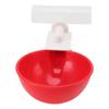 10 Set Chicken Drinking Cup Automatic Water Drinker Big Red Plastic Bowl for Duck Bird Hen G3 4