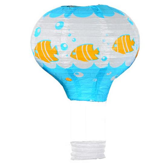 Children's Cartoon Hot Air Balloon Paper Lantern for Weddings and Kindergarten Decorations