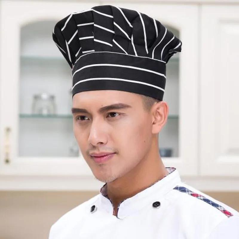 Kitchen Hats for Mens and Womens Hotel Restaurant Cooks Cap Waiter Chef Work Caps Cake Supplies Cotton Cloth Mushroom Hat