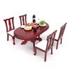 Doll House Chair Table Model Dining Set Realistic Table Dollhouses Chair Realistic Play Chair Realistic 1:12 Model Toy