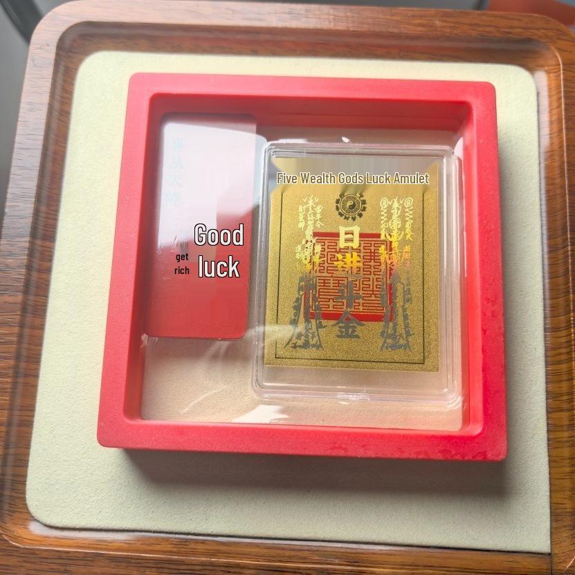999 Pure Gold Mobile Sticker Gift Set: Fortune-Themed Cultural & Creative New Year Gift Set