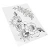 Temporary Tattoo Sticker Arm Chest Back Leg Waterproof Women Flower Tattoo StickerTH‑400