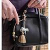 Natural Minimalist Design Zebra Tassel Long Pendant Necklaces For Women  Versatile Adjustable Sweater Chain Jewelry
