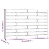Vidaxl Bed Headboard, Honey Brown, 81X3X63 Cm, Solid Pine Wood
