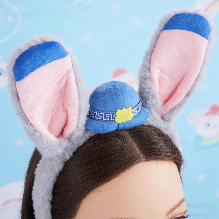 Soft Rabbit Ears Hair Accessory Multi Color Choices For Costume Parties Daily Outfits Photo Props