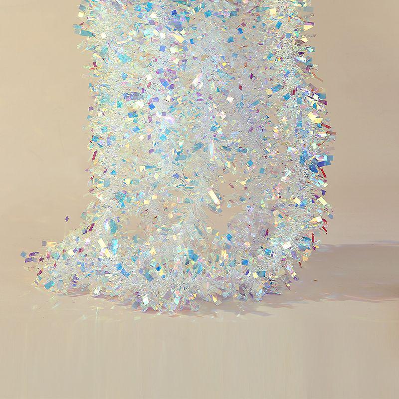 Shiny Ribbon Pull Flower Tinsel for New Year, Wedding, Birthday, and Indoor Festival Decoration