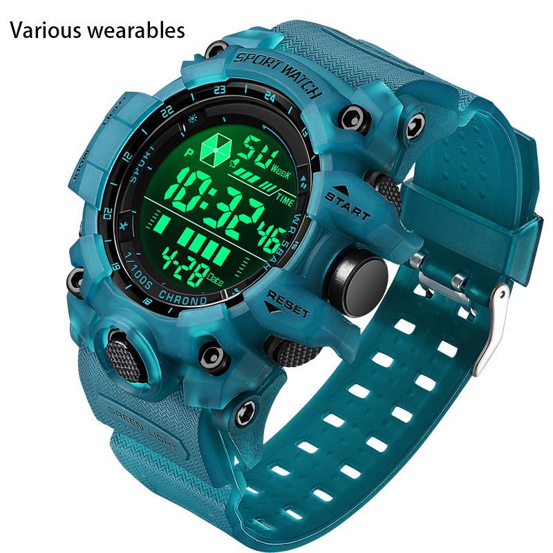 Waterproof Outdoor Sports Watch Electronic Watch for Young and Middle-aged People Fashionable and Simple Multi-function Watch