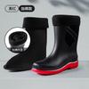 Fashion Fashion Men's Medium Tube Rain Boots Outdoor Anti-Slip Rubber Galoshes Shoes for Men Waterproof Fishing Shoe Botas Lluvia Hombre