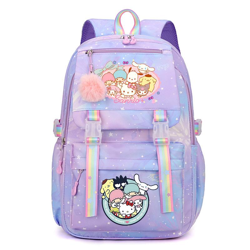 Collection Sweet Xiaoqing Cartoon Peripheral Trend Ridge Protection Backpack Large Capacity Student School Bag