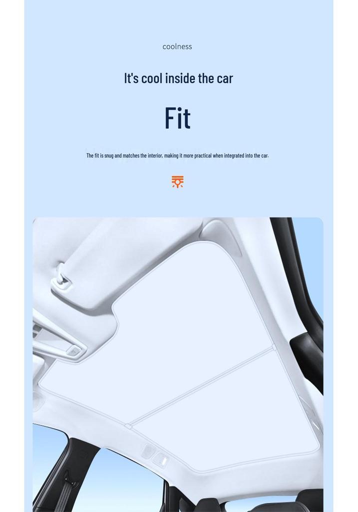 Baojun Xiangjing Ice Crystal Sunroof Sunshade - Car Roof Sun Protection and Heat Insulation