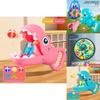 Dinosaur Shooting Target Toy With Launching Gun For Kids Indoor Play