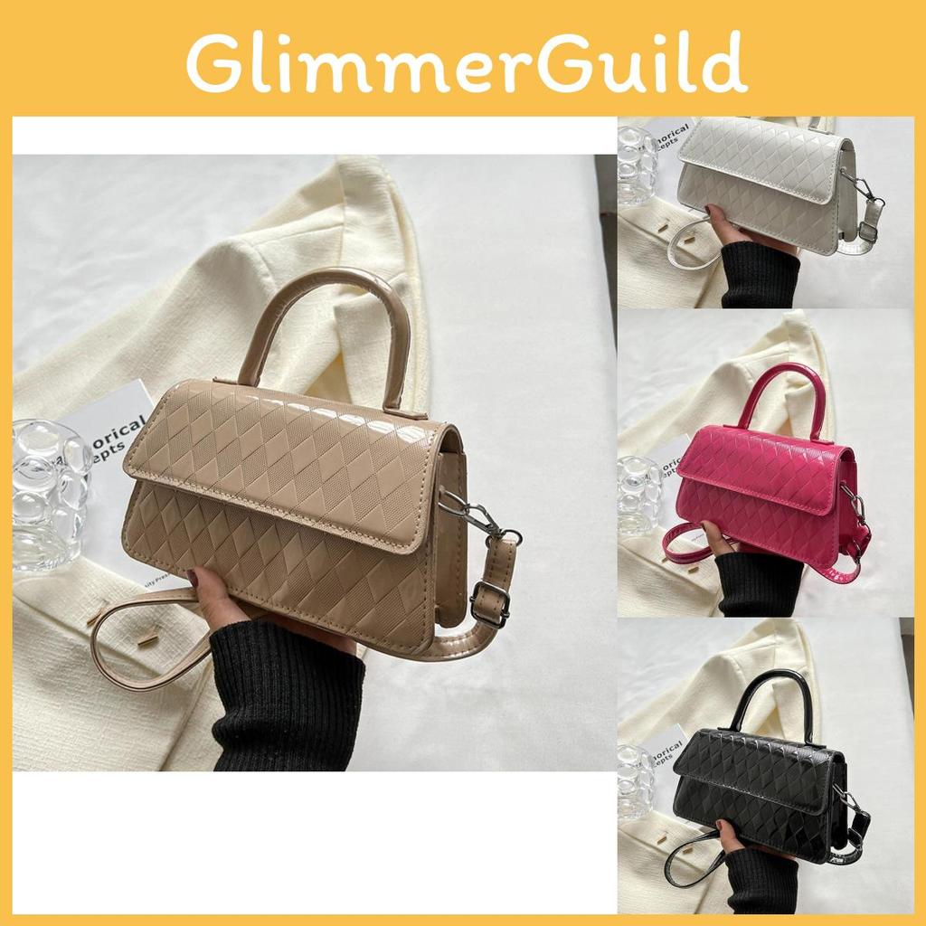 Trendy Street Style Crossbody Bag Chic Handheld Small Square Purse For Daily Use