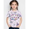 summer Fashionable Comfortable Soft Children's Top Cartoon  Animal Series 3d Round Neck Short Sleeve Leisure versatile Children's T-shirt