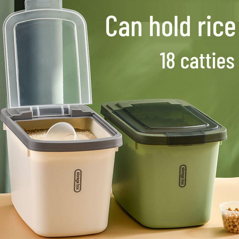 Moisture-Proof Insect-Resistant Rice Storage Jar for Home Kitchen.