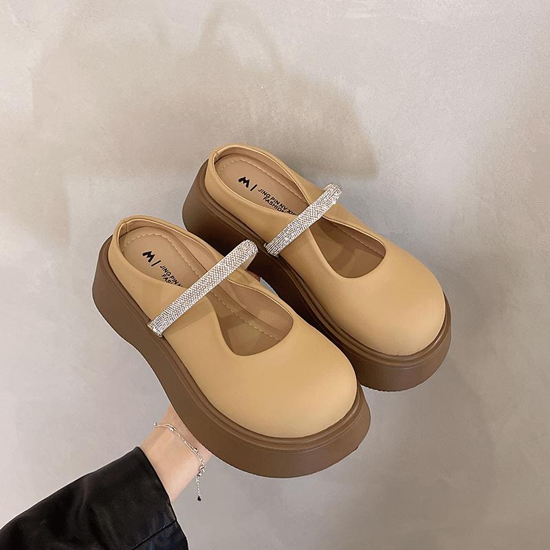 

Популярные маленькие кожаные туфли весна и осень новые туфли-лодочки принцессы туфли для девочек с мягкой подошвой для выступлений 35 абрикосовый