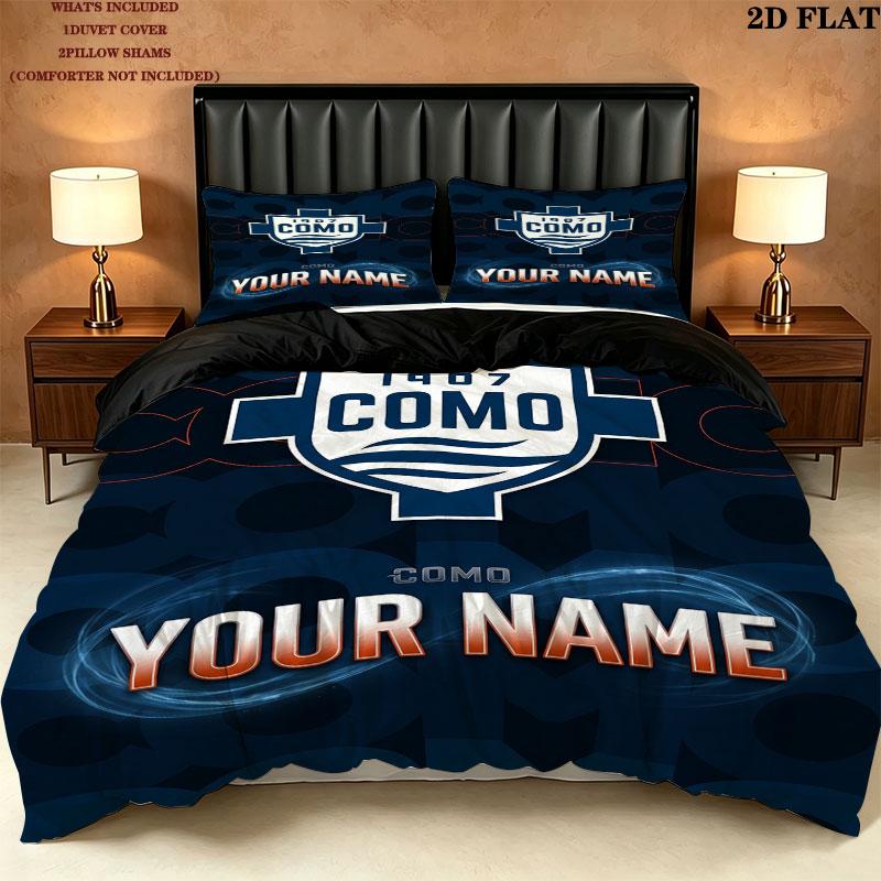 Custom Como Bedding Quilt Set Quilt Cover Pillowcase Home Decoration Birthday Gift (1 * duvet cover + 2 * pillowcase, without core)