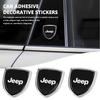 Fashion 3D Epoxy Emblem Sticker Body Side Car Decoration Styling Decals For Cherokee Patriot Liberty Wrangler JK JL