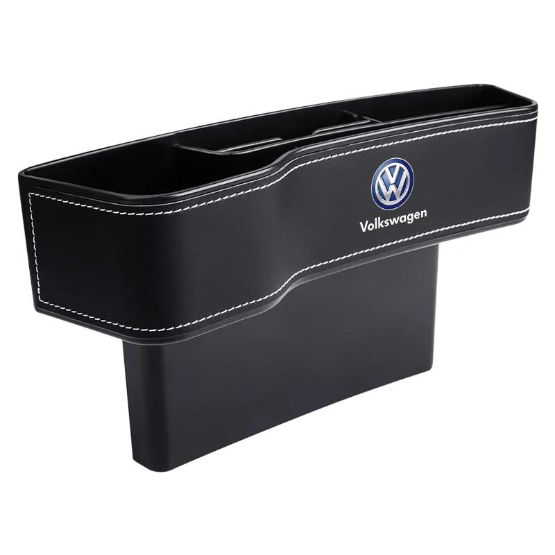 Für Volkswagen 1 Stück Auto-Sitzspalt-Organizer Leder-Aufbewahrungsbox Innenzubehör Für Volkswagen Golf Passat Magotan Touran Ar