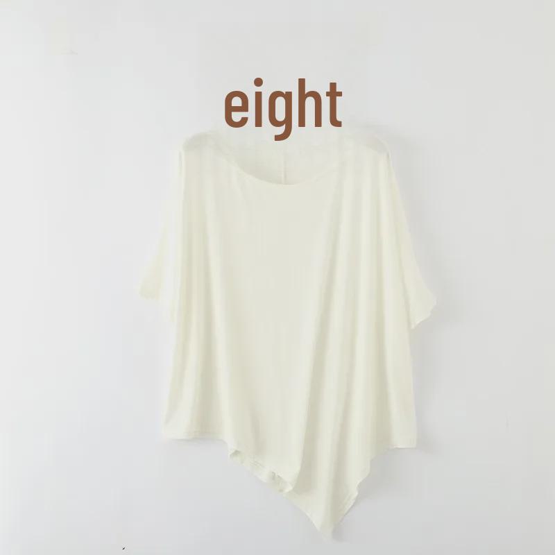 Women's Summer Loose Modal Cotton Irregular Hem T-Shirt