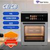 Friggitrice ad aria smart di grande capacità: Forno Elettrico Multifunzione, Trasparente, Senza Olio
