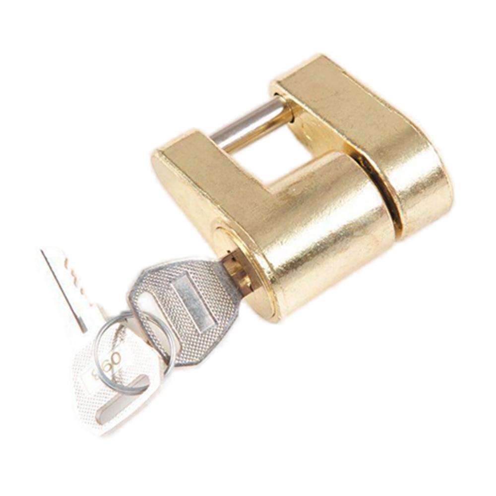 ALWAYSME Trailer Hitch Coupler Lock Golden Color