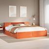 VidaXL Bed Frames Without Mattress Wax Brown 180x200cm Solid Pine Wood, Bed, Solid Wood Bed Frame, Bedroom Furniture 3323409