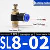 Connettori Pneumatici a Innesto Rapido: Raccordi per Tubi dell'Aria e Valvola a Farfalla con Controllo di Velocità SL4/6/8 per Cilindri