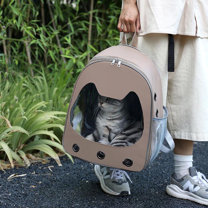 Atmungsaktiver Großer Haustierrucksack & Bett für Katzen und Hunde: Ganzjahres-Design, Tragbares Design