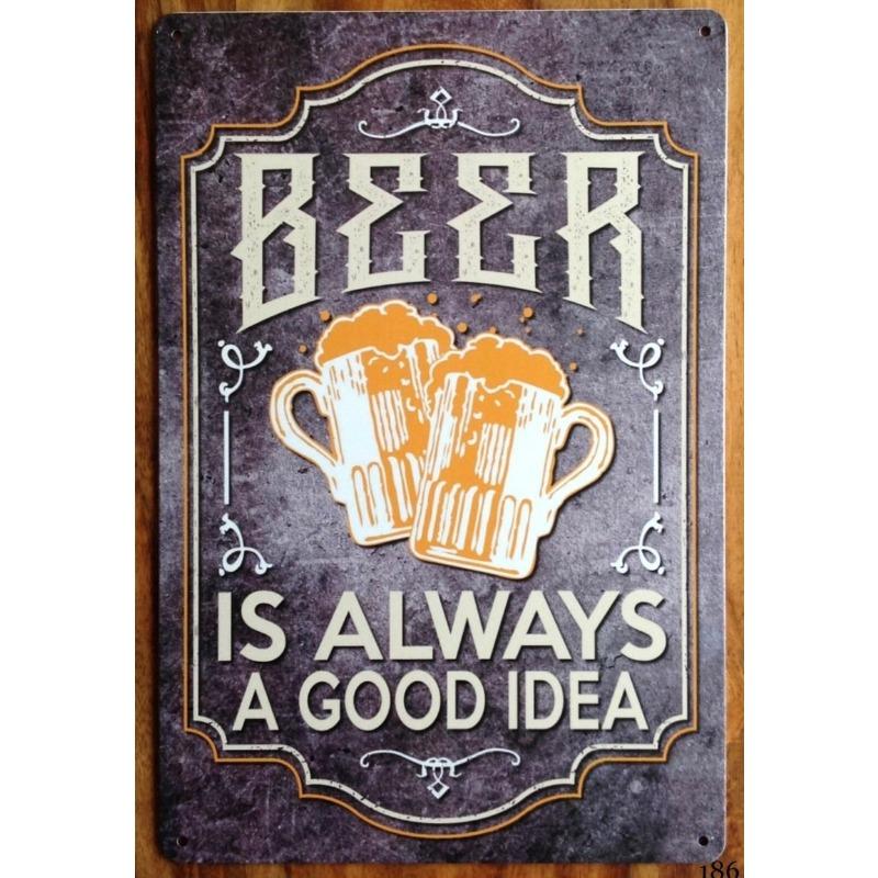 Vintage Metal Wall Decor for Kitchen Bar Cafe Interior