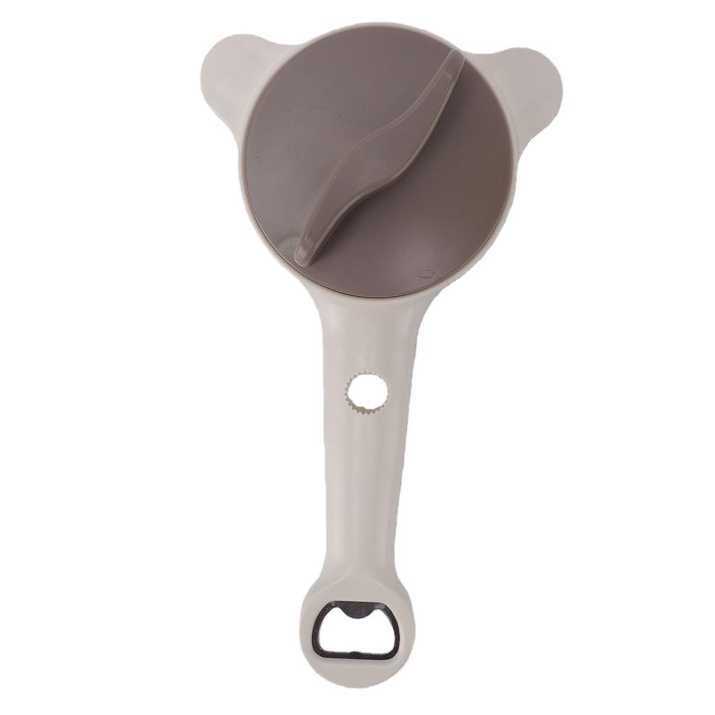 4 in 1 Jar Opener Adjustable Stainless Steel Lid Remover Manual Can Opener for Kitchen Jars Bottles Cans Khaki