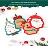 Cute Christmas Cleaning Towel Coral Velvet Hand Towel Snowman Bathroom Hanging Absorbent Dishcloth Soft Cleaning Cloth Rag