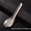 Utuo Titanium Crystal Ice Flower Flat Spoon