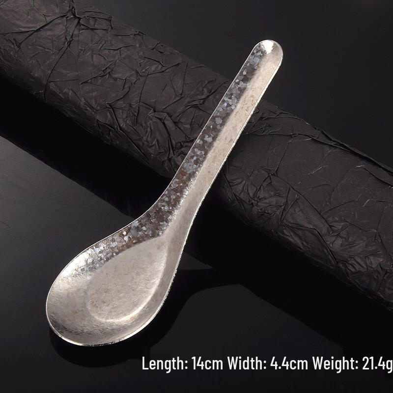 Utuo Titanium Crystal Ice Flower Flat Spoon