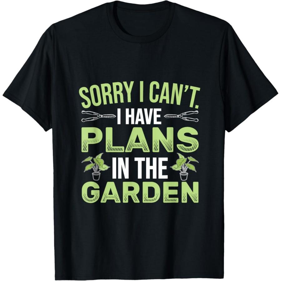 

Sorry I Can t I Have Plans In The Garden Funny Gardening T-Shirt XXXXXL чёрный
