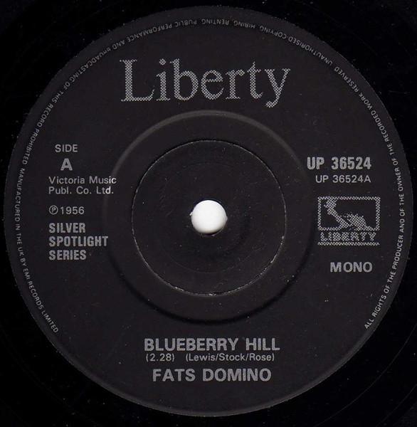 

7inch Record FATS DOMINO Blueberry Hill UP36524 LIBERTY UK Rock Used