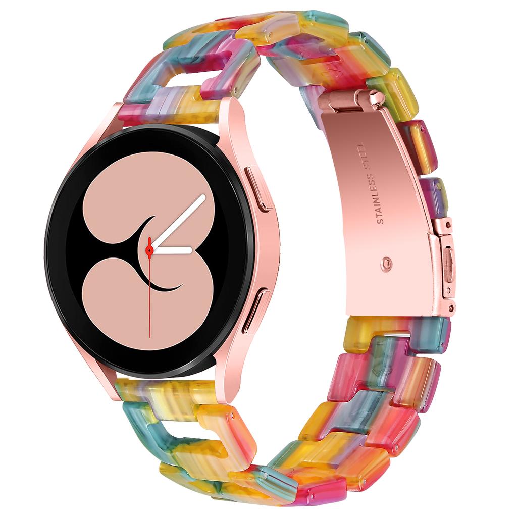 For Garmin Forerunner 245/245 Music Fashion D-Shape Resin Strap Bracelet Watchband