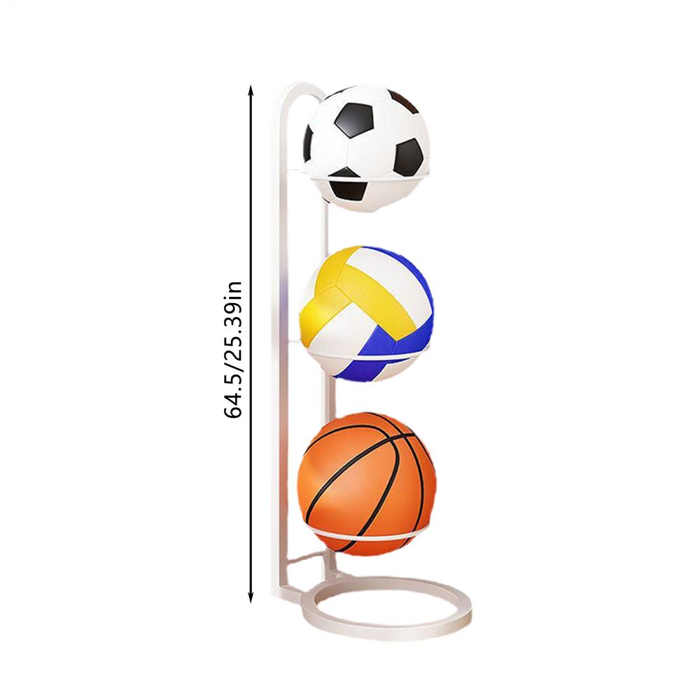 Ballaufbewahrungshalter Fußball-Ausstellungsständer Mehrschichtiger Ball-Organizer-Ständer Ball-Organizer-Ständer für Schlafzimmer Wohnzimmer Garage