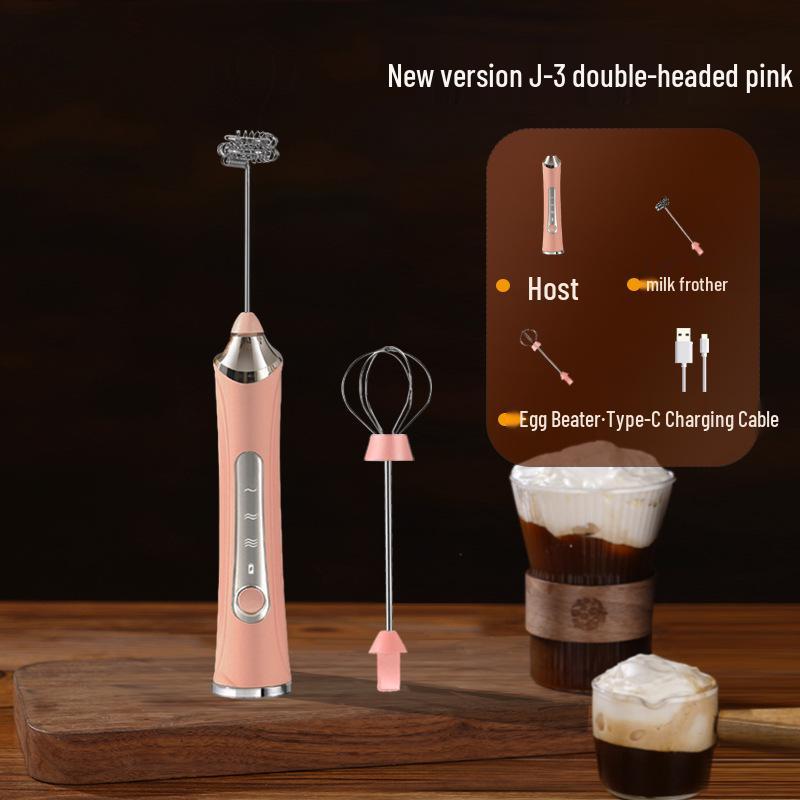 Portable Rechargeable Handheld Electric Milk Frother & Coffee Mixer