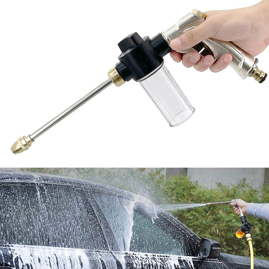 1Pc Multi-Functional High Pressure Car Wash Spray Gun  Long Rod Foam Water Gun for Garden Irrigation Floor Cleaning Pets Bathing